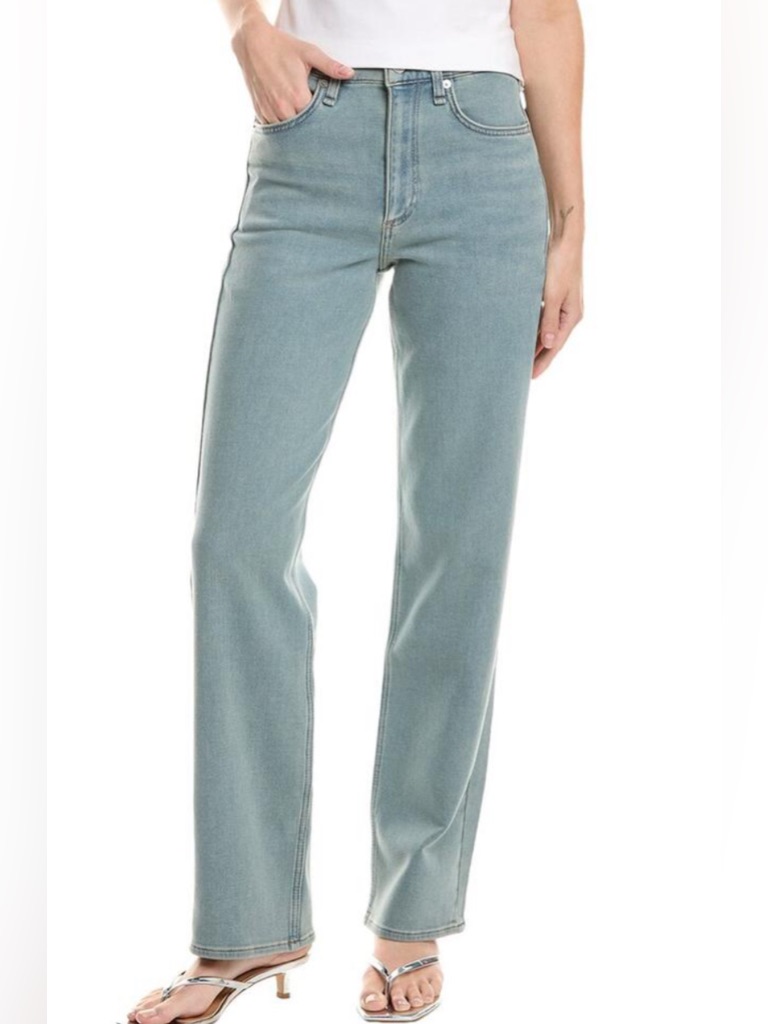Rag & Bone Shannon Relaxed Straight High-Rise Straight Jeans - Ultra Stretch